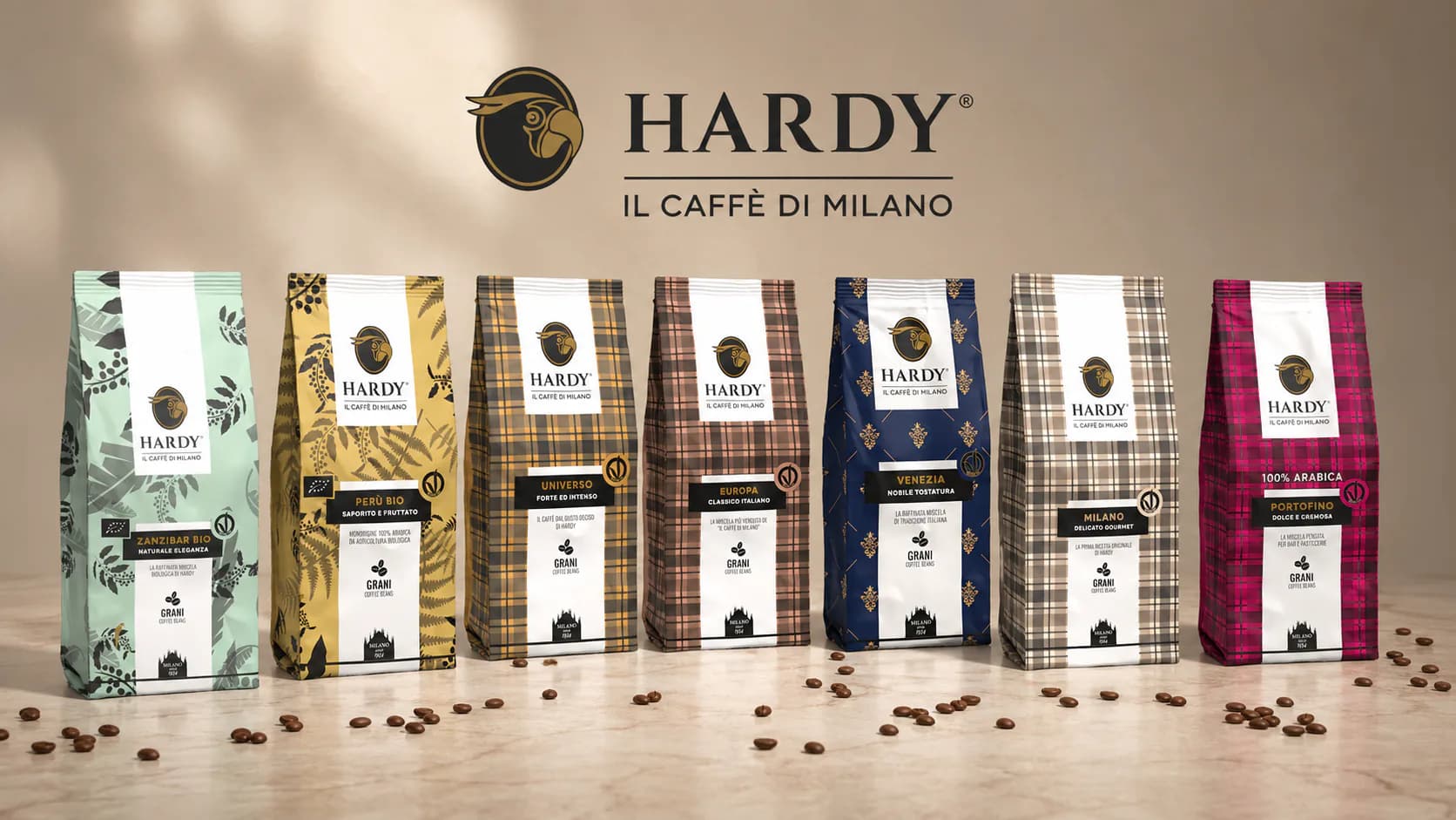 La gamme Hardy : sacs de 1 kg de mélanges professionnels pour cafés et distributeurs