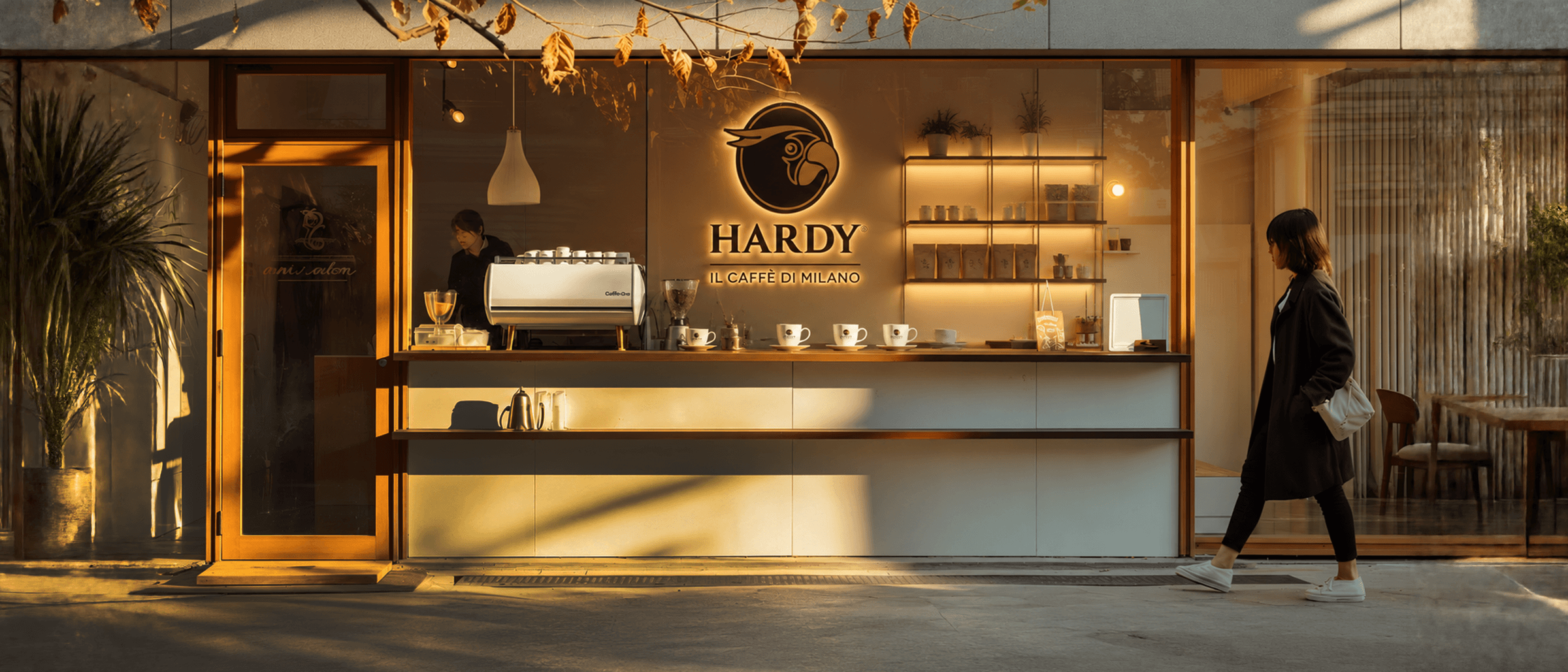 Rete Hardy nel mondo — ombrelli con marchio Hardy