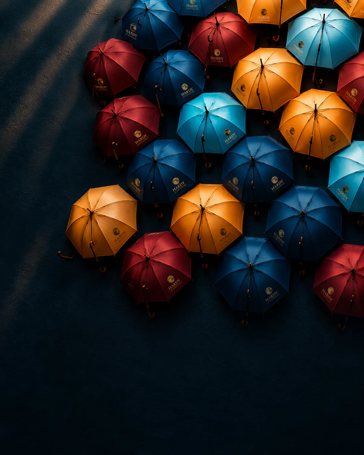 Hardy distributor network — Hardy-branded umbrellas worldwide