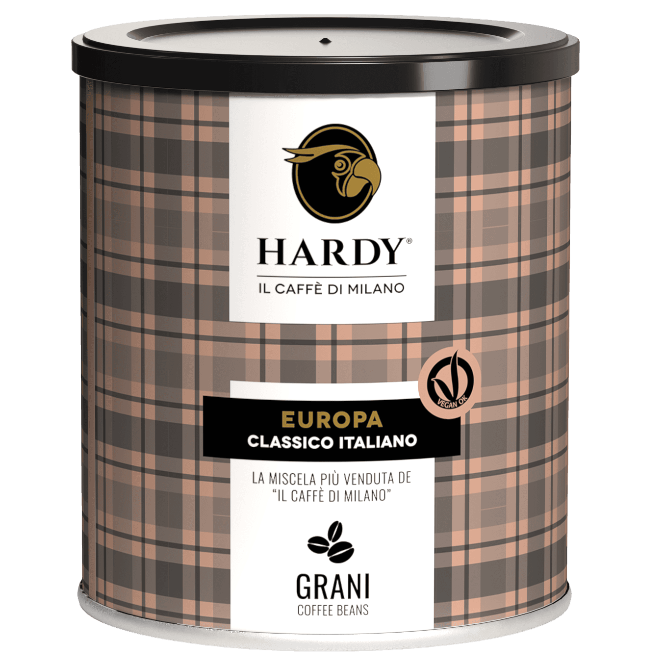 Caffè Hardy Europa — 250-g-Bohnendose