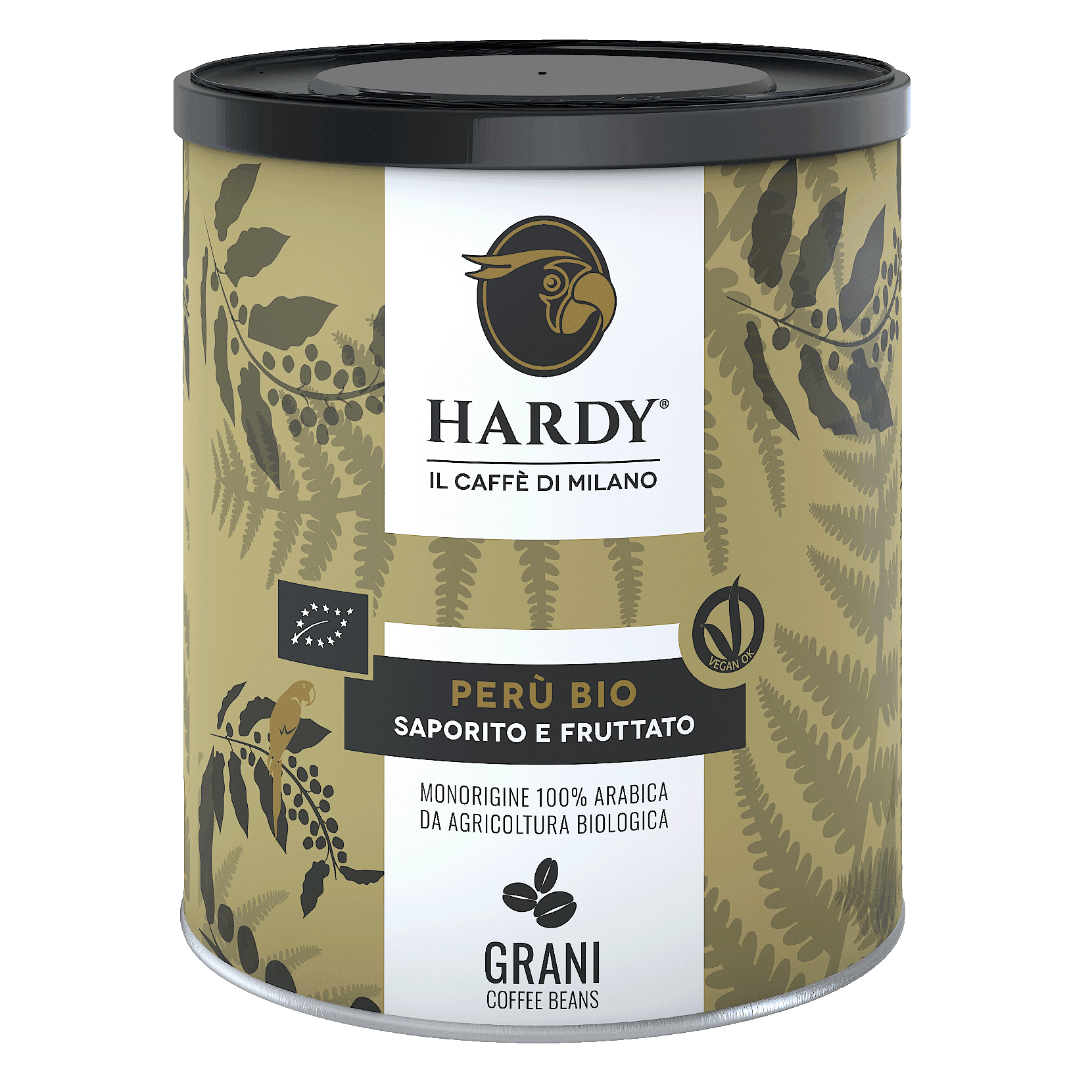 Caffè Hardy Perù Bio — Lattina grani 250 g