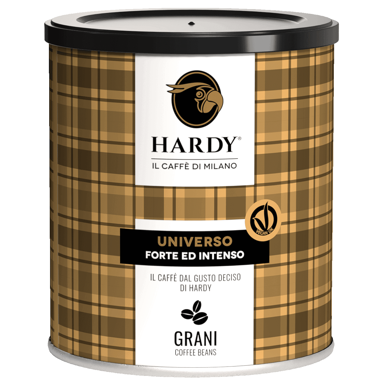 Caffè Hardy Universo — Μεταλλική συσκευασία κόκκων 250 g