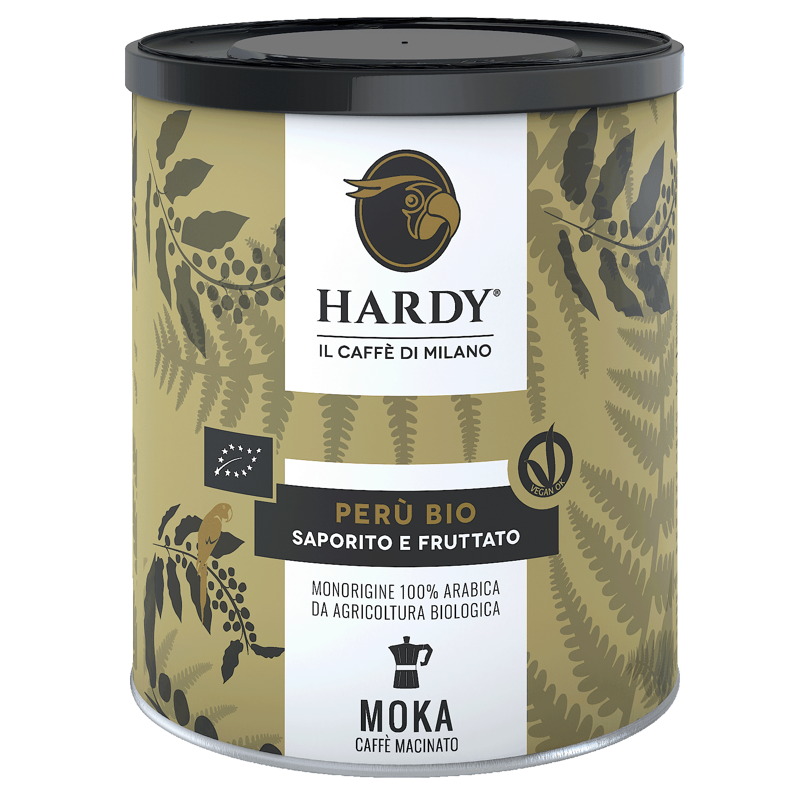 Caffè Hardy Perù Bio — Lattina moka 250 g