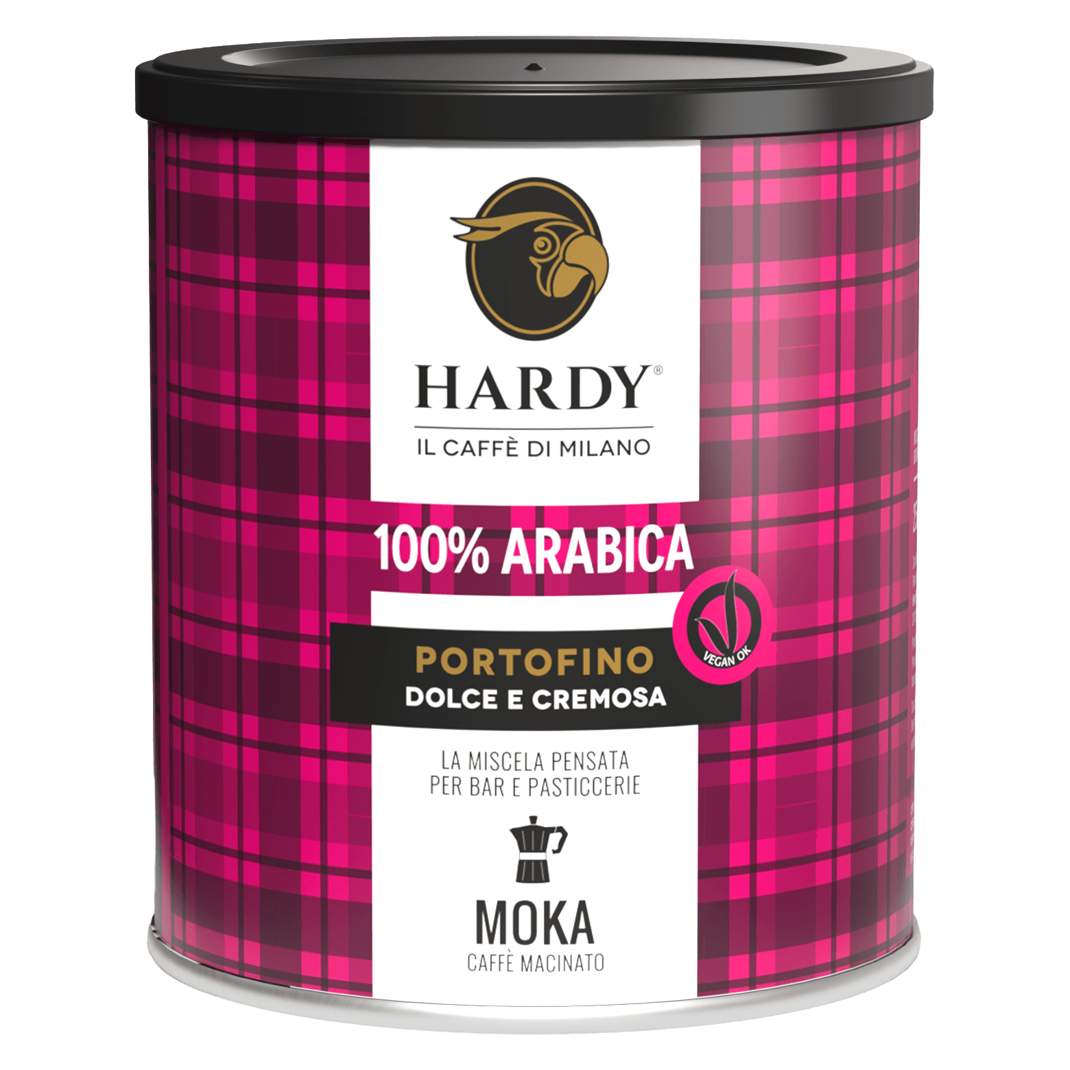 Caffè Hardy Portofino — Μεταλλική συσκευασία αλεσμένου για moka 250 g