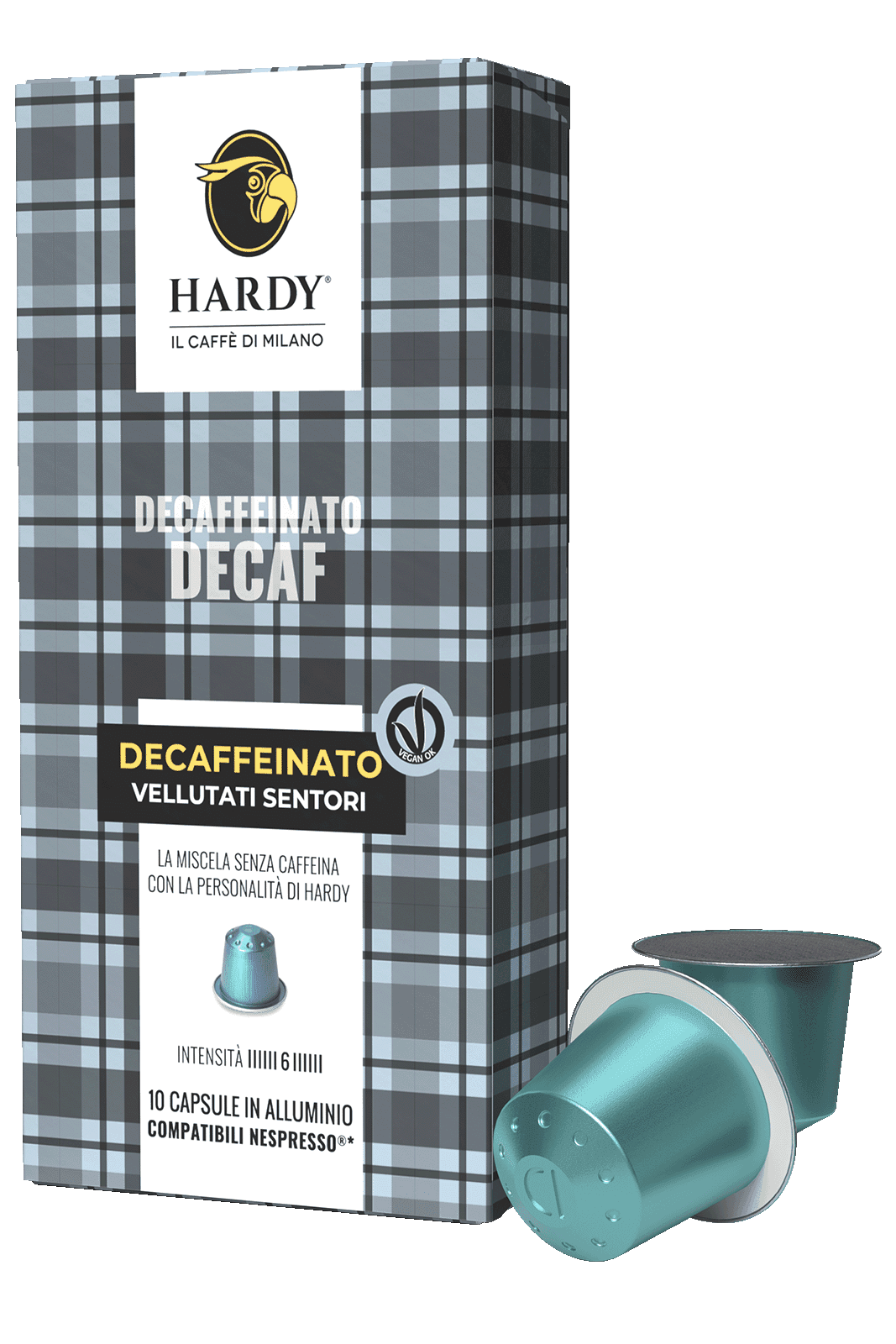 Caffè Hardy Decaffeinato — Nespresso® compatible capsules