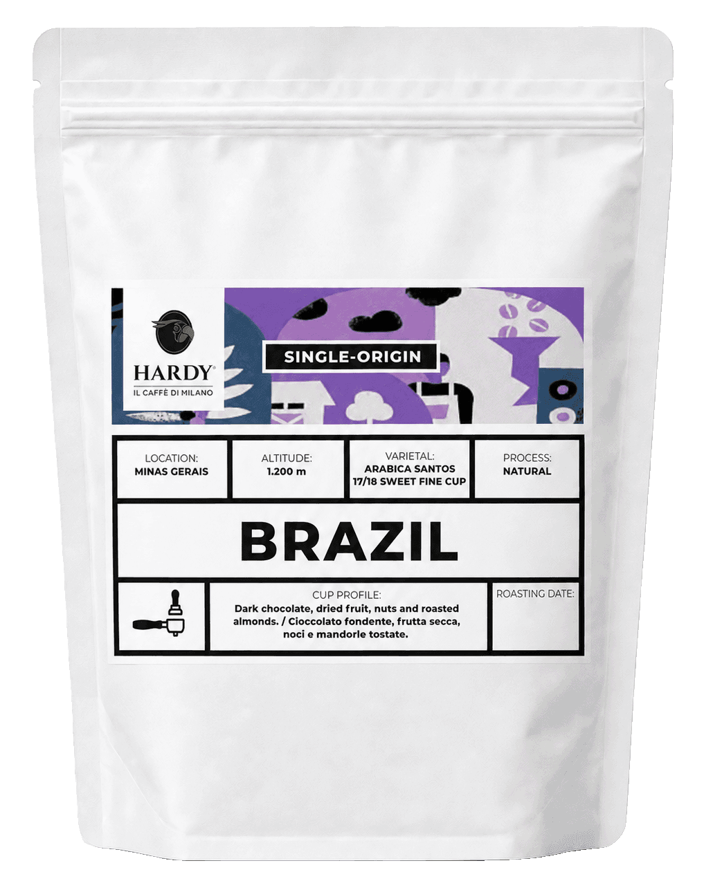 Caffè Hardy Brazil — Sáček 250 g