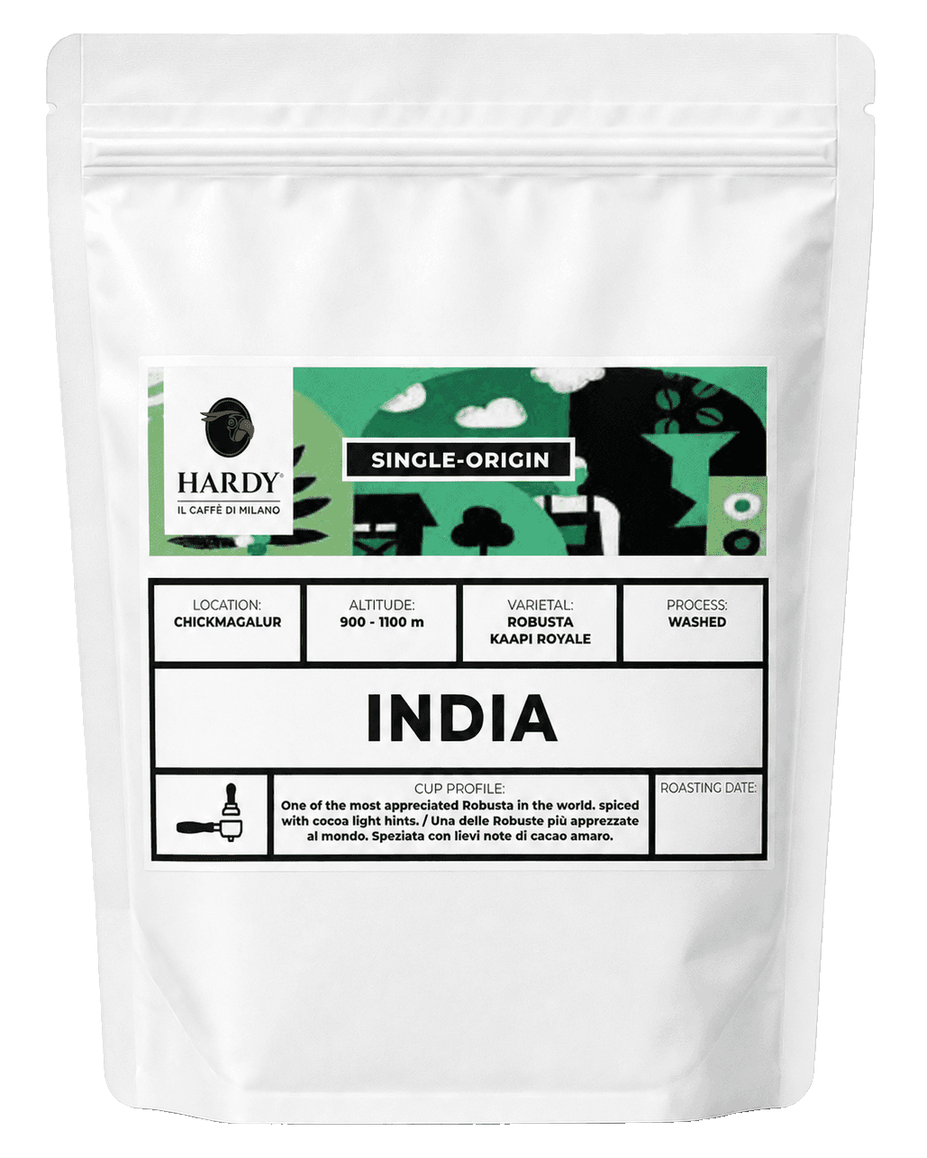 Caffè Hardy India — Sáček 250 g