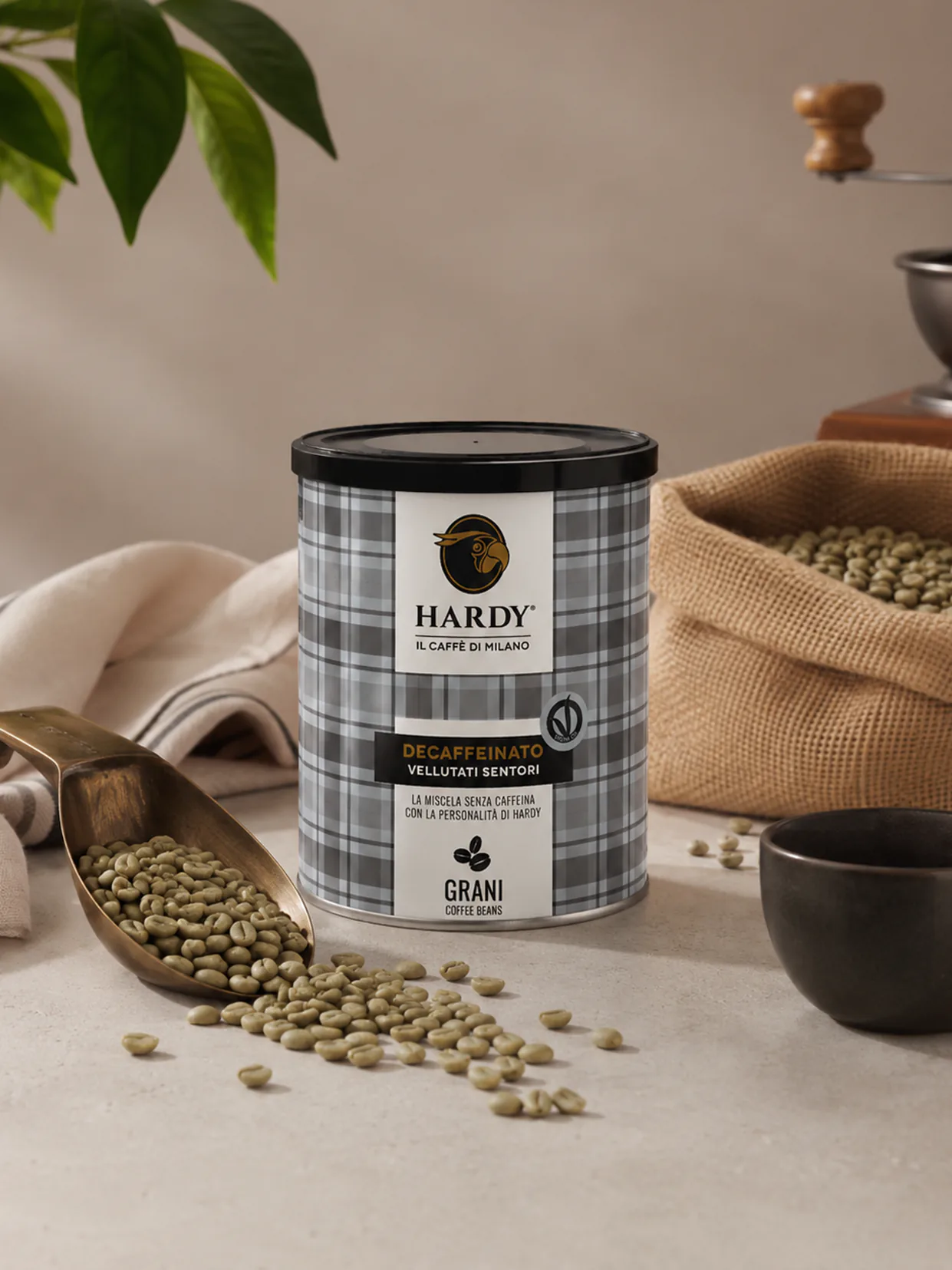 Decaffeinato Hardy: processo con acetato di etile