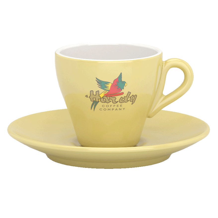 Coffee Cup Vintage 1954 Yellow Filiżanka espresso