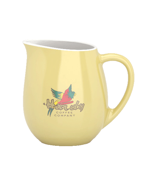 Milk Jug Vintage 1954 Yellow Dzbanek do mleka