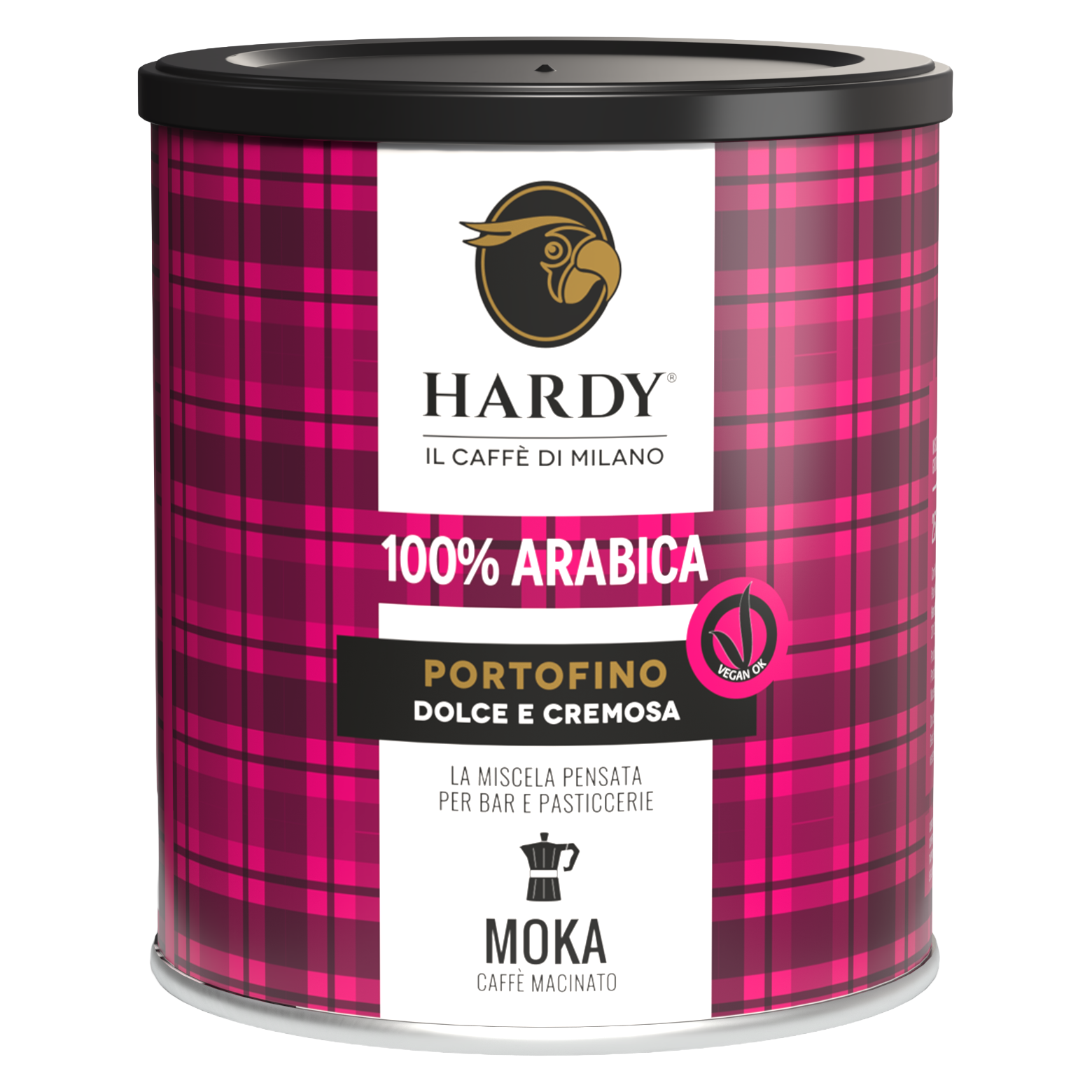 Caffè Hardy Portofino — פחית 250 ג׳, טחון למוקה
